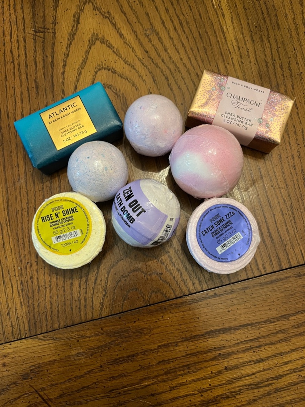 Bath soap, bomb and shower steamers bundle, new
